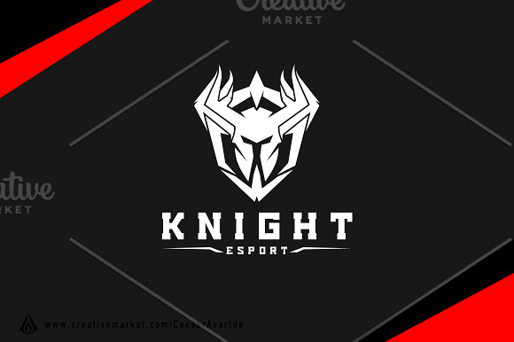 Knight Shield Logo Template in Logo Templates - product preview 1