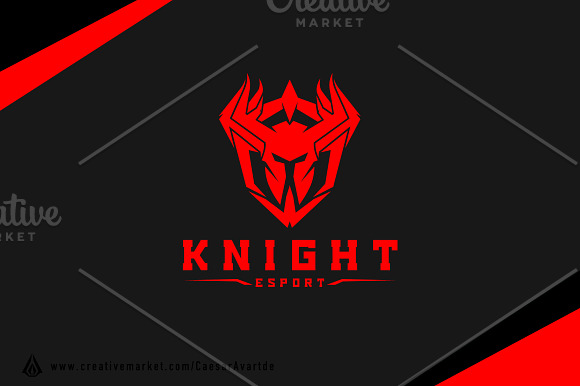 Knight Shield Logo Template in Logo Templates - product preview 2