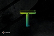 Techno T Letter Logo