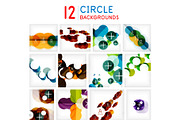 Abstract circle pattern background