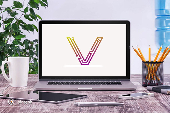 V Tech Logo in Logo Templates - product preview 1