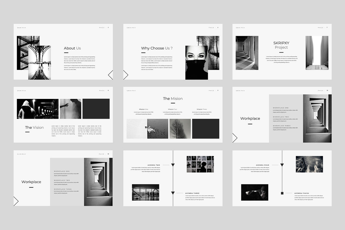 SKRIPXY Clean Google Slide Template in Google Slides Templates - product preview 8