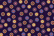 Colorful moroccan star shape pattern