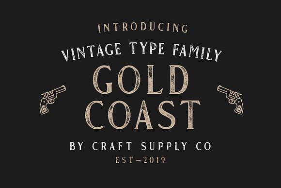 Gold Coast - Vintage Serif + Extras in Serif Fonts - product preview 3