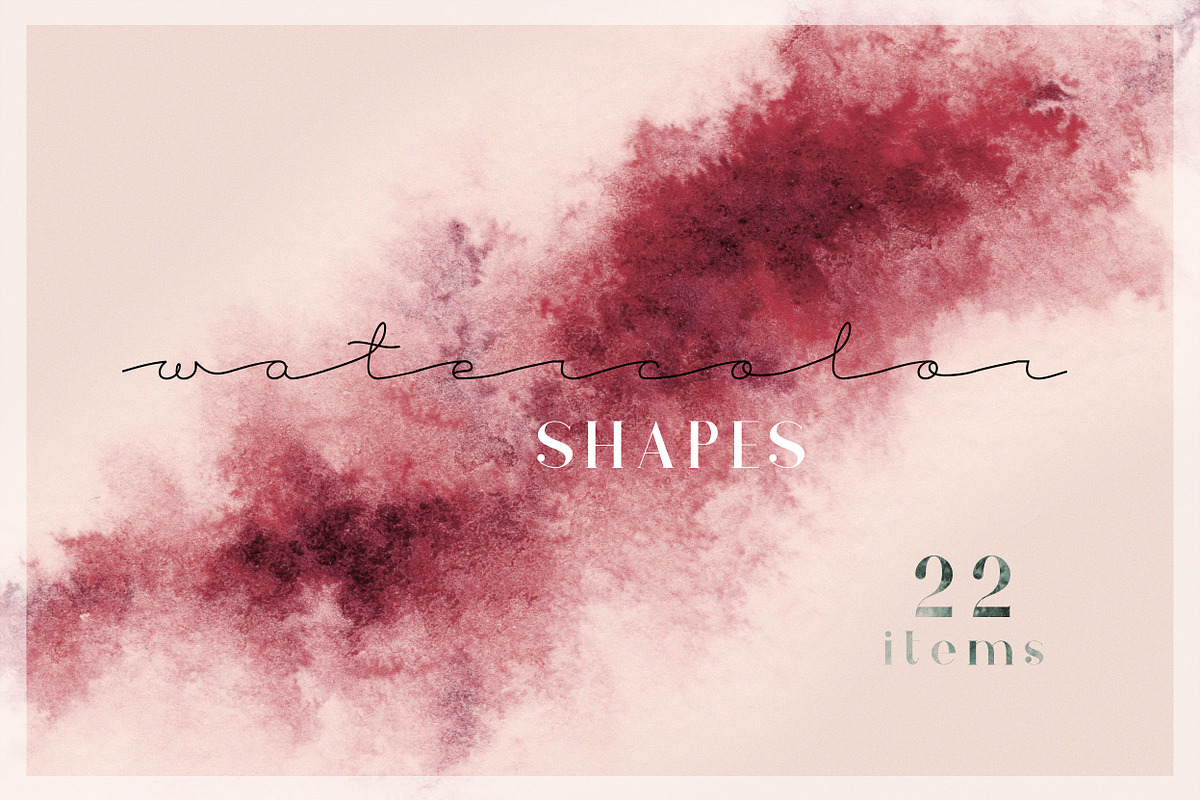 22 Watercolor Shapes in Textures - product preview 8
