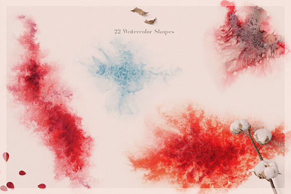22 Watercolor Shapes in Textures - product preview 4