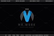 Mr. Work Letter M Logo