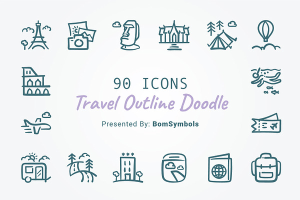 Travel Outline Doodle