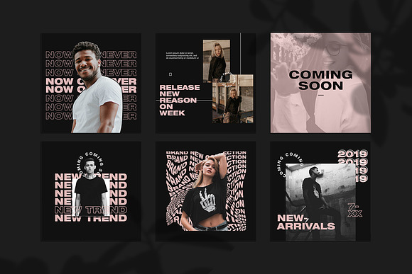Fashion Instagram Feed Templates in Instagram Templates - product preview 7