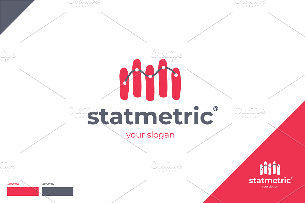 Statmetric - Logo Template in Logo Templates - product preview 8