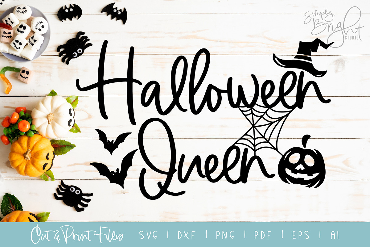 Halloween Queen Cut/Print Files in Illustrations - product preview 8