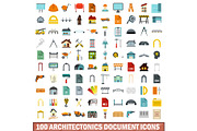 100 architectonics document icons