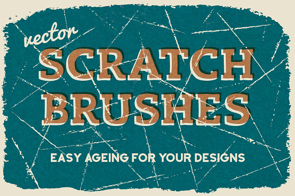 Vector Scratch Brushes in Photoshop Brushes - product preview 1