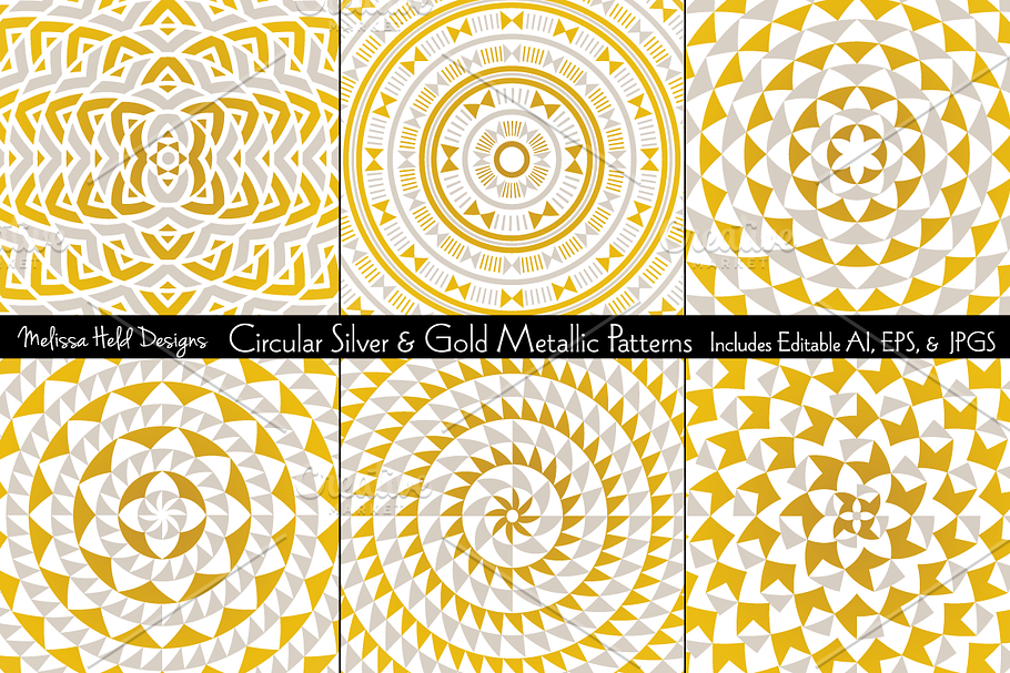 Circular Metallic Patterns