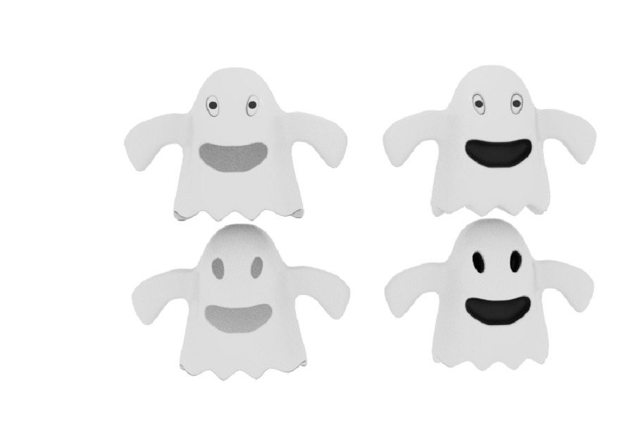 Cartoon Fabric Ghost