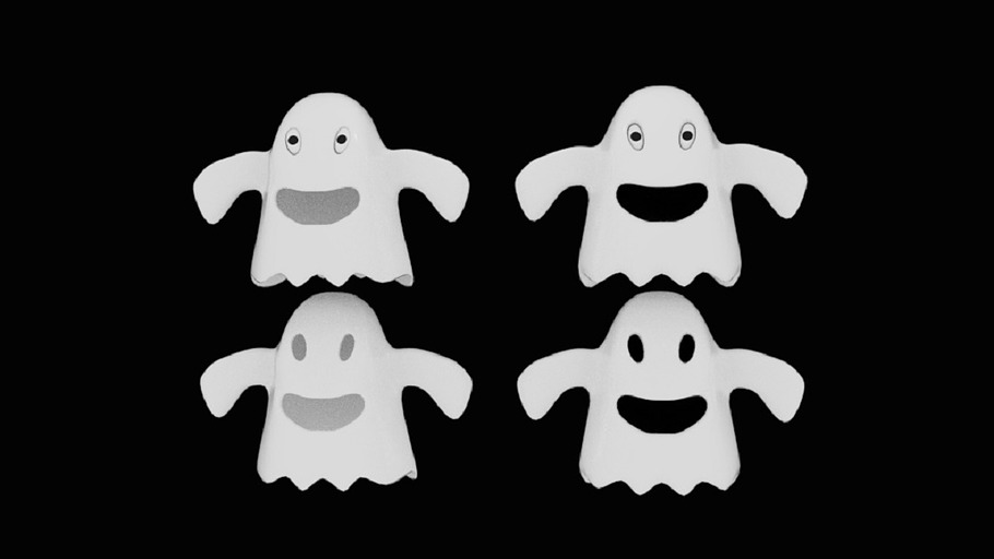 Cartoon Fabric Ghost in Fantasy - product preview 1