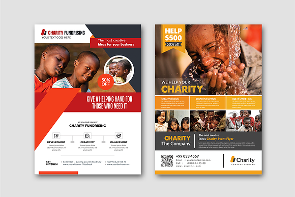 50-Charity Fundraisers Flyers Bundle in Flyer Templates - product preview 6