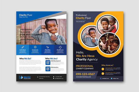 50-Charity Fundraisers Flyers Bundle in Flyer Templates - product preview 7