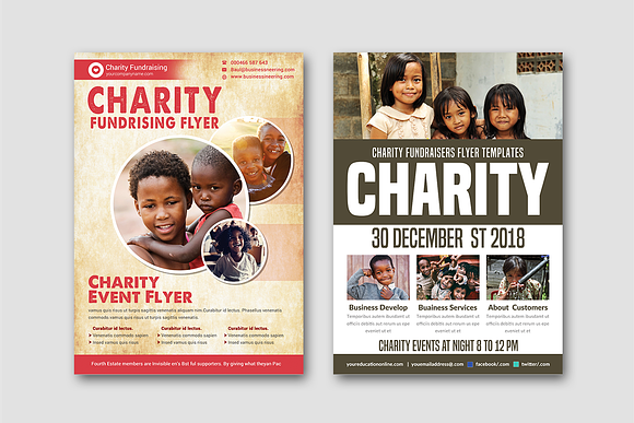 50-Charity Fundraisers Flyers Bundle in Flyer Templates - product preview 9