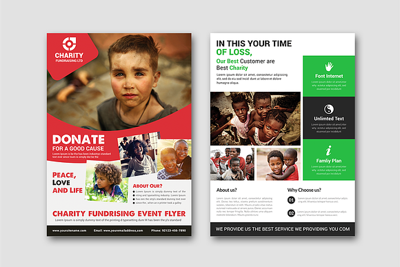 50-Charity Fundraisers Flyers Bundle in Flyer Templates - product preview 10