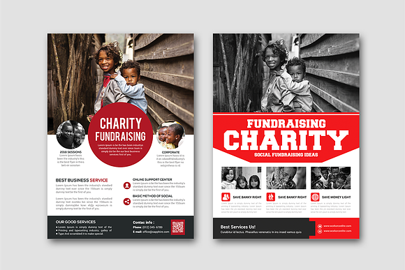 50-Charity Fundraisers Flyers Bundle in Flyer Templates - product preview 12