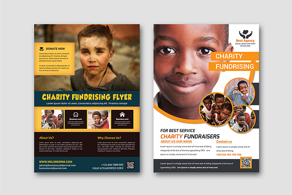 50-Charity Fundraisers Flyers Bundle in Flyer Templates - product preview 15