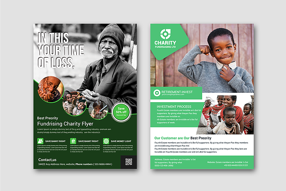 50-Charity Fundraisers Flyers Bundle in Flyer Templates - product preview 18