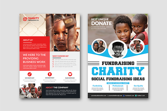 50-Charity Fundraisers Flyers Bundle in Flyer Templates - product preview 19