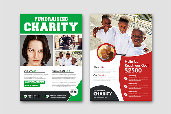 50-Charity Fundraisers Flyers Bundle in Flyer Templates - product preview 20