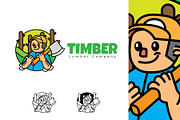 TIMBER - Mascot & Esport Logo