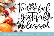Thankful Grateful Cut/Print Files