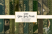 Gilded Green Book Covers
