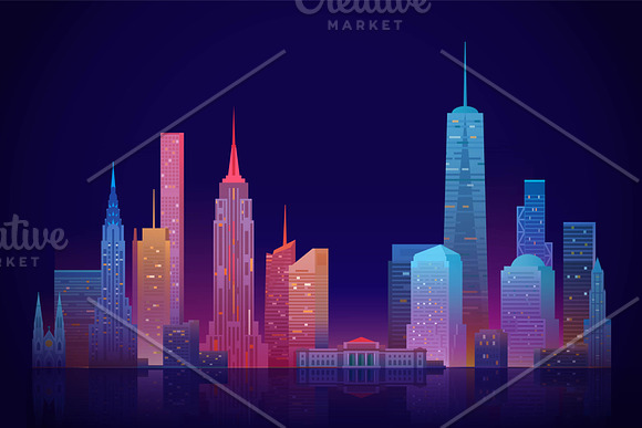 New York skyline in Illustrations - product preview 2