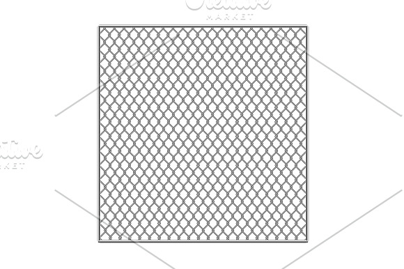 Metal Fence Wire Mesh Set in Illustrations - product preview 1
