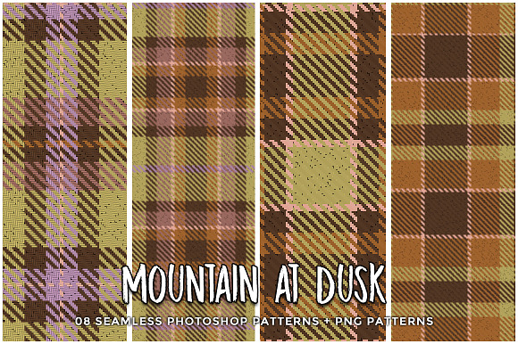Mountain at Dusk in Patterns - product preview 1