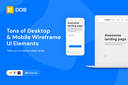 DOB – Desktop & Mobile Wireframe Kit