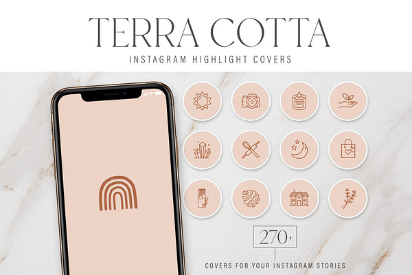 Terra Cotta Instagram Story Covers