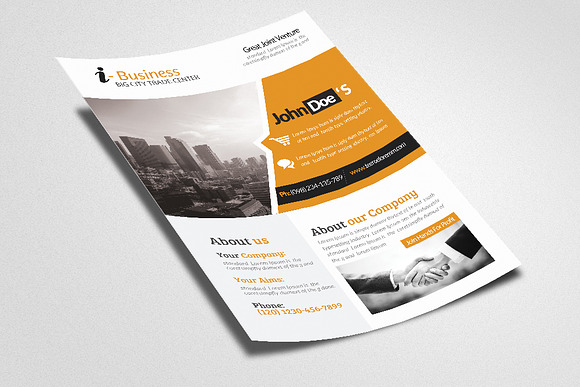 Business Dealing Flyer Template in Flyer Templates - product preview 1
