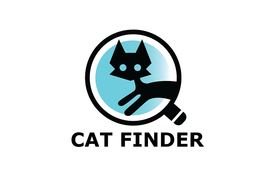 Cat Finder Logo Template in Logo Templates - product preview 8