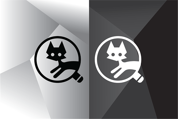 Cat Finder Logo Template in Logo Templates - product preview 1