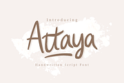 Attaya Handwritten Font