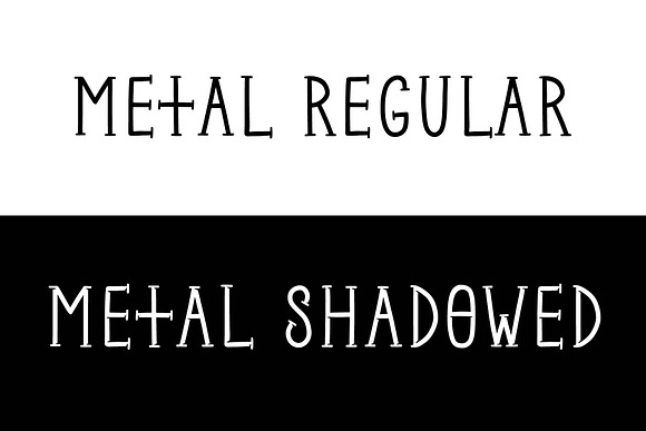 METAL - custom urban gothic typeface in Blackletter Fonts - product preview 10