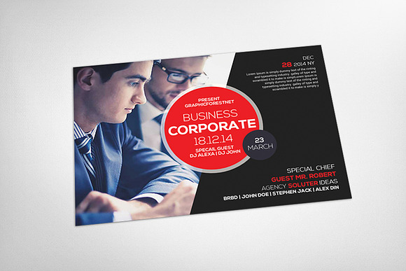 Marketing Corporate Business in Postcard Templates - product preview 2