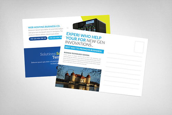 Website Design Business Postcard Psd in Postcard Templates - product preview 1