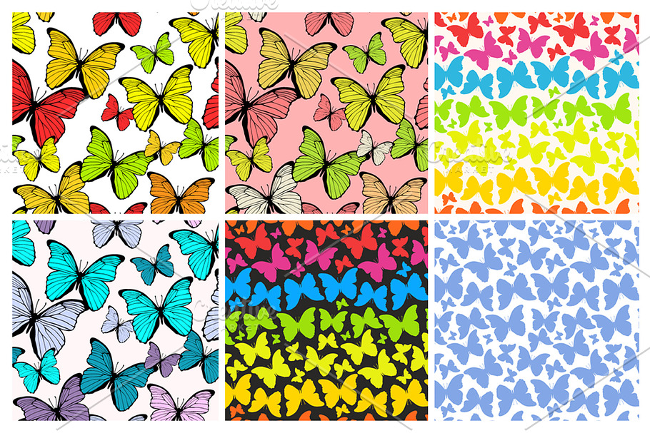 28 Butterfly seamless patterns set in Patterns - product preview 8
