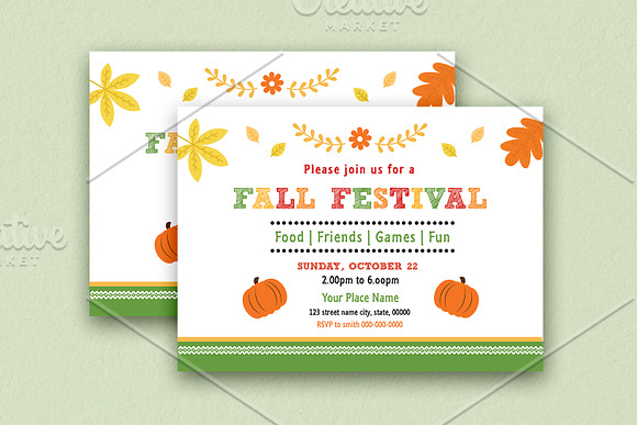 FALL / Autumn Festival Flyer V1082 in Flyer Templates - product preview 2