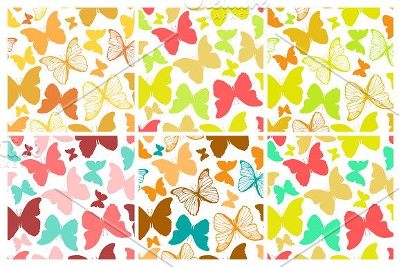 28 Butterfly seamless patterns set in Patterns - product preview 2