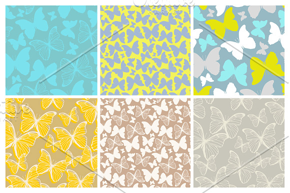28 Butterfly seamless patterns set in Patterns - product preview 3