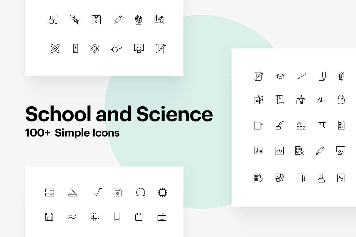100+ School & Science Icons in School Icons - product preview 8