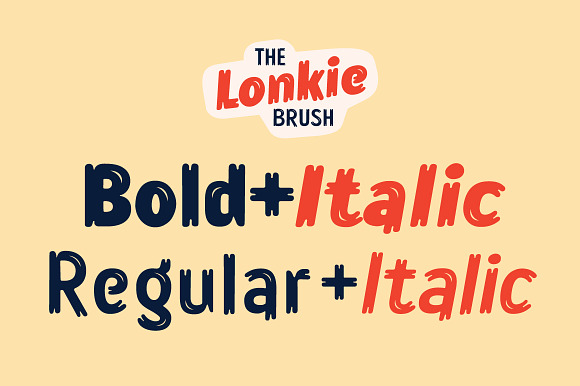 Lonkie Brush in Sans-Serif Fonts - product preview 3